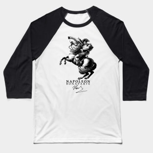 Napoleon on horseback crossing the Alps Baseball T-Shirt